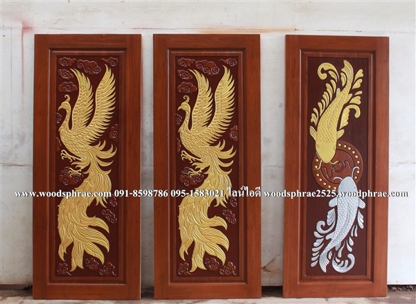  ประตูบานเดี่ยวไม้สัก | วู๊ดแพร่ - เมืองแพร่ แพร่