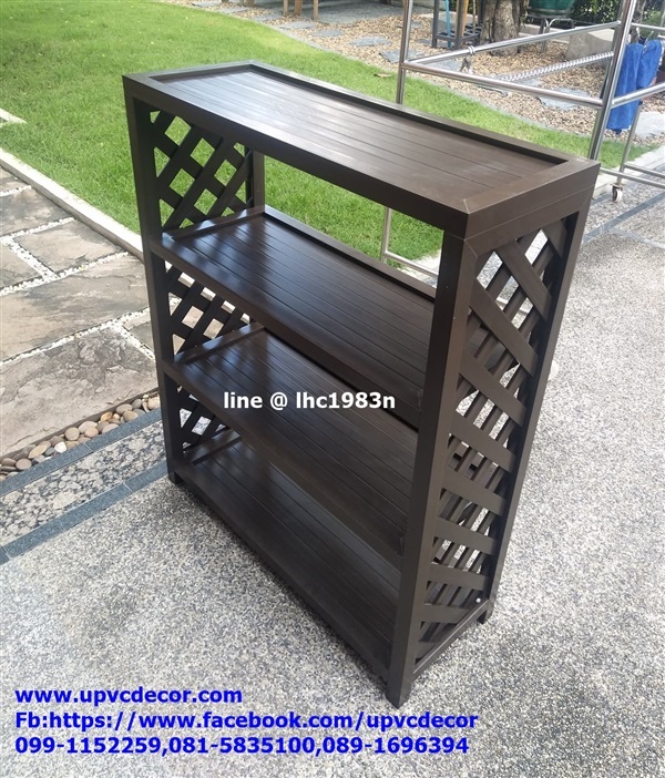 ชั้นวางต้นไม้ ชั้นวางกระถางไม่ผุ ชั้นวางupvc ชั้นวางของ ชั้น | บ้านทำไม้ - พุทธมณฑล นครปฐม