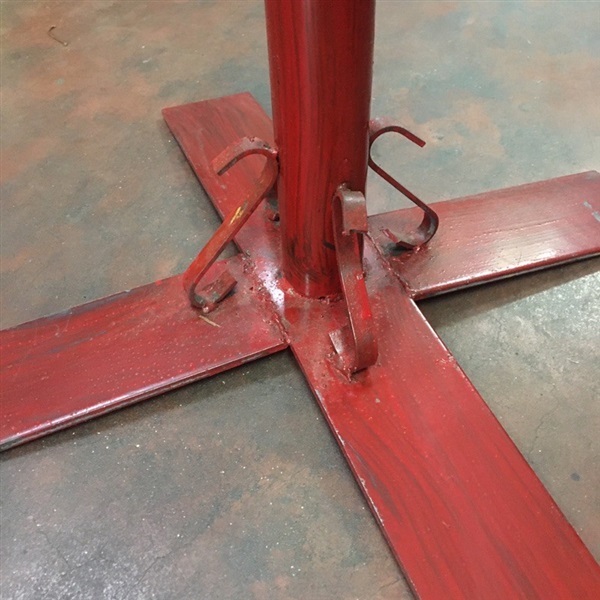 ขาร่มเหล็กสีแดง สูง 15" รุ่นมาตรฐาน 4.4-4.5 กก. | pk steel group - บางบอน กรุงเทพมหานคร
