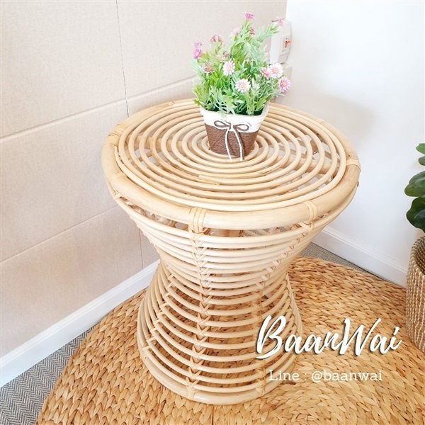  โต๊ะหวายวินเทจ Round Rattan Table | บ้านหวาย คลอง9 -  ปทุมธานี