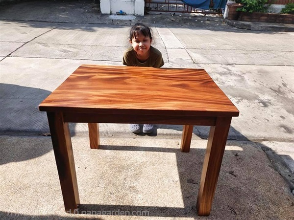 โต๊ะไม้ ก60xย100  (ท๊อปไม้แผ่นเดียว) งานสั่งผลิต
